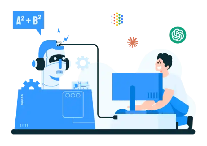 AI engineer programming and developing AI model that will help businesses maximize their productivity and customer experience